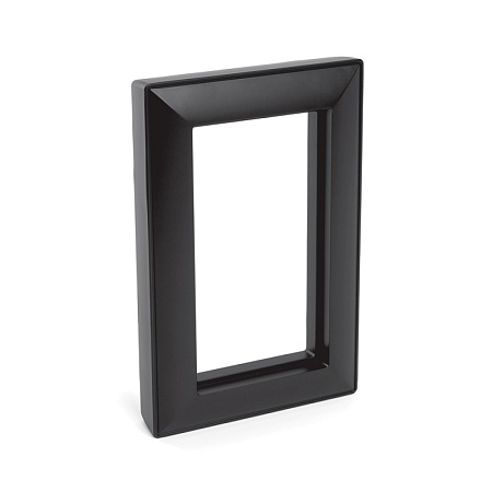 Рамка  2-местная (без перемычки),  пластик, STEKKER, PFR00-7012-05 , серия Катрин, черный - фото