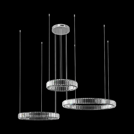 10135/3 Chrome Подвесной светильник LOFT IT Crystal ring - фото