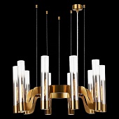 Люстра подвесная ST-Luce Латунь/Хром, Прозрачный E14 10*40W SL1235.303.10