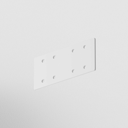 Прямой коннектор 1шт Gravity накладной белый - фото