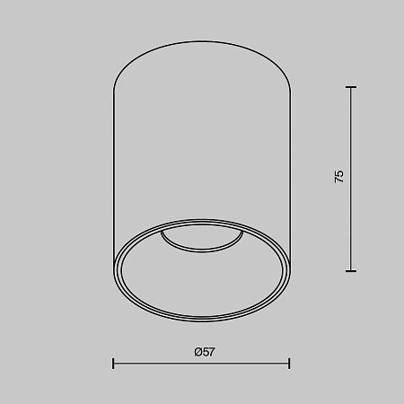Потолочный светильник Technical Alfa LED C064CL-8W4K-RD-B - фото