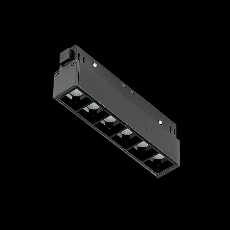 Магнитный трековый светильник Черный LED 1*6W 3000K 532Lm Ra>90 36° IP20 L115xW22xH44 4 ST361.436.06 - фото