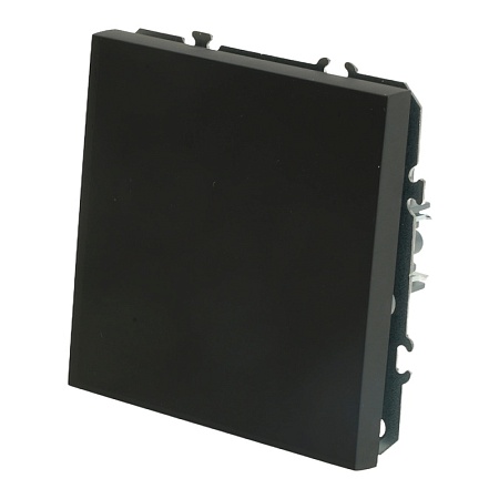 Выключатель 1-клавишный (механизм), STEKKER, 250В, 10А, серия Эмили, RSW10-5103-05, черный уголь, soft touch - фото