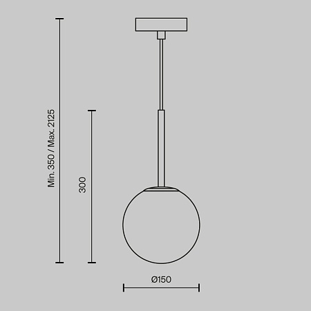 Подвесной светильник Maytoni Basic form MOD321PL-01B - фото