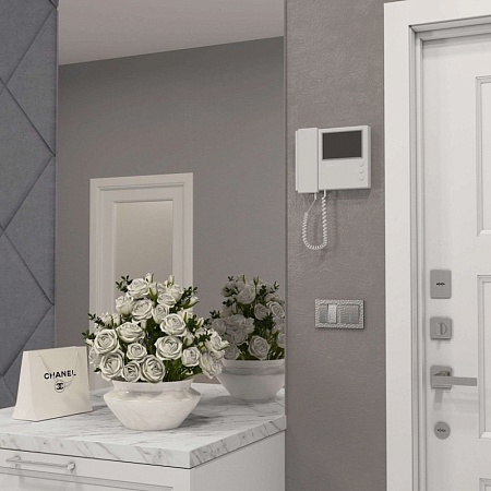 Выключатель двухклавишный проходной с подсветкой серебряный W1222106 - фото