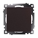 Переключатель 1-клавишный (механизм), STEKKER GLS10-7105-04, 250V, 10А, серия Катрин, шоколад - фото