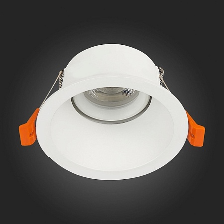 Св-к встр. Белый GU10 1*50W D103xH52 220V Без ламп ST207.508.01 - фото