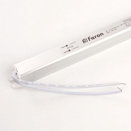 Трансформатор электронный для светодиодной ленты 36W 24V ( ультратонкий драйвер), LB001 - фото