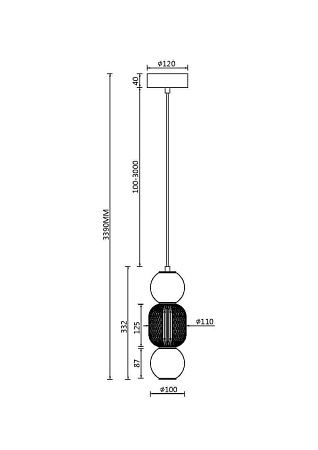 Подвесной светильник Maytoni Drop MOD273PL-L16G3K - фото