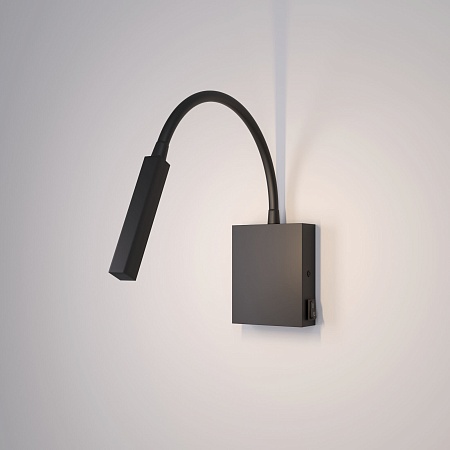 Светильник настенный светодиодный KNOB 40118/LED черный Elektrostandard - фото