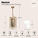 Подвесной светильник Maytoni Tening MOD060PL-01G - фото