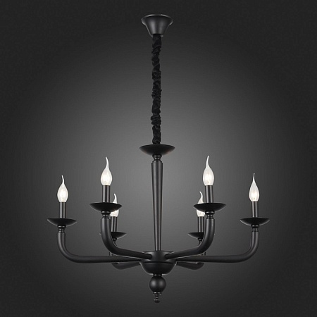 Люстра подвесная ST-Luce Черный E14 6*40W SL1114.403.06 - фото