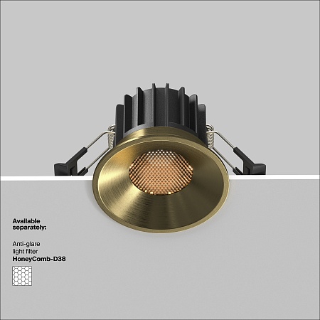 Встраиваемый светильник Technical Round DL058-12W3K-BS - фото