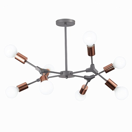 Светильник потолочный Серый, Розовое золото E27 8*60W SLE106403-08 - фото