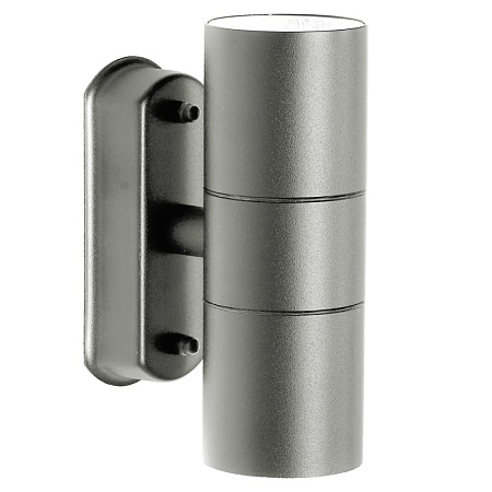 Светильник садово-парковый Feron DH0704,на стену, 2*GU10 230V, серый - фото