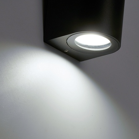 Светильник садово-парковый Feron DH023,на стену, GU10 MR11 230V, черный - фото