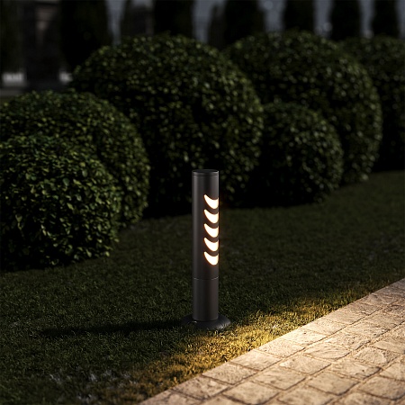 Светильник садово-парковый Smile 6w 3000K черный 35188/S Elektrostandard - фото