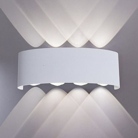 Светильник уличный настенный ST-Luce Белый кварцевый LED 8*1W 4000K SL089.501.08 - фото