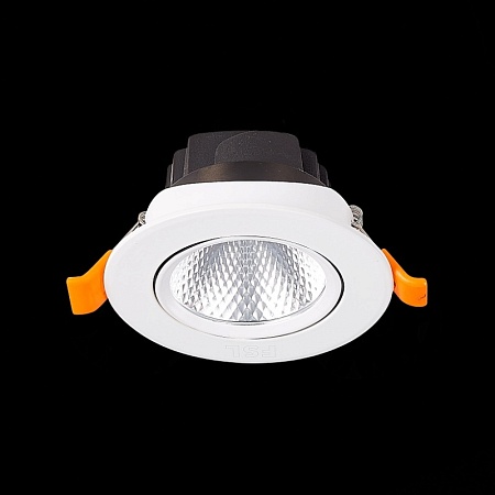 Св-к встр. Белый LED 1*6W 4000K 480Lm Ra80 24° IP20 D86xH50 220-240V ST211.548.06.24 - фото