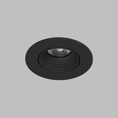 DK3061-BK Встраиваемый светильник, IP 20, 10 Вт, GU5.3, LED, черный/черный, пластик - фото
