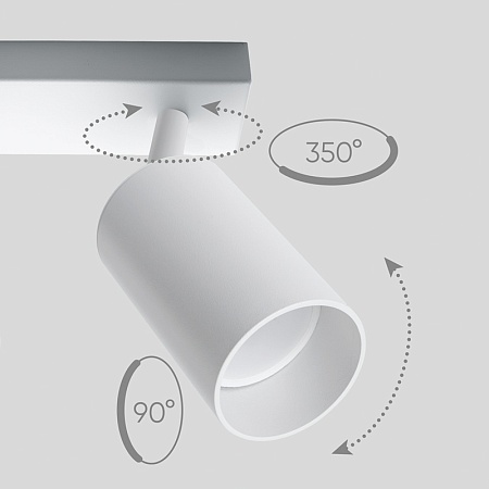Светильник Feron ML203-1 настенно-потолочный под лампу GU10, белый - фото