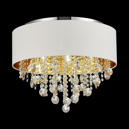 Светильник потолочный ST-Luce Хром/Белый, Золотистый, Прозрачный E14 6*40W SL1350.502.06 - фото