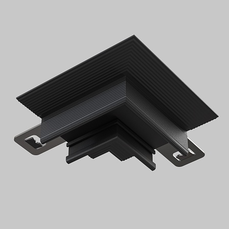 Коннектор угловой  встраиваемый Basity, черный  - фото