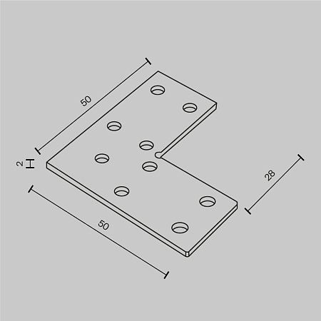 Крепеж для углового соединения накладного шинопровода Exility - фото