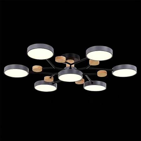 Светильник потолочный Серый/Серый LED 7*12W 3000K/4500K/6000K SLE6006-702-07 - фото