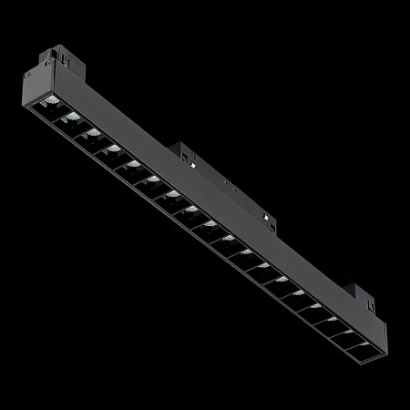 Магнитный трековый светильник Черный LED 1*18W 4000K 1 407Lm Ra>90 36° IP20 L331xW22xH4 ST361.446.18 - фото