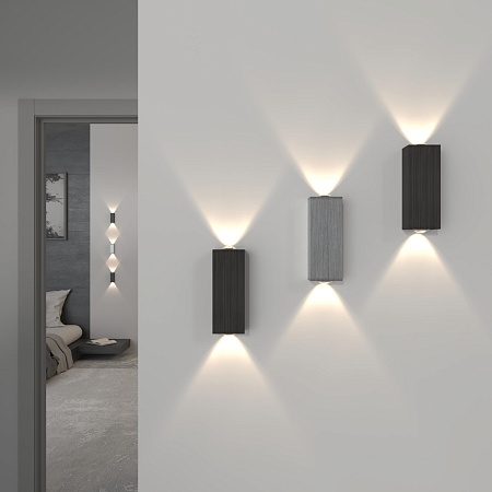 Настенный светодиодный светильник Petite LED 40110/LED черный Elektrostandard - фото