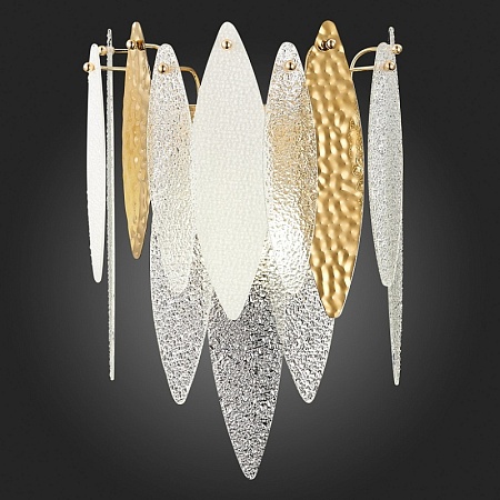 Бра ST-Luce Золотистый/Прозрачный, Белый E14 2*60W SL1224.201.02 - фото