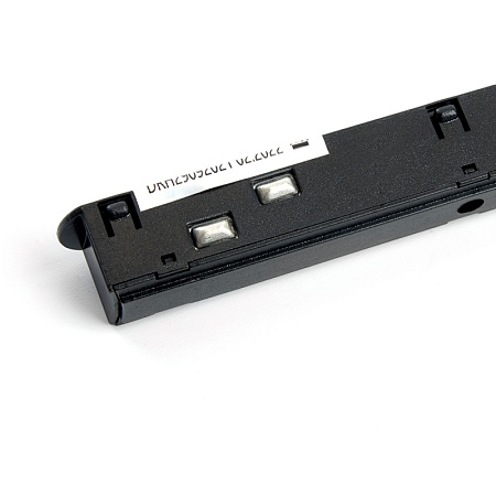 Соединитель-коннектор для низковольтного шинопровода, черный прямой, LD3003 - фото