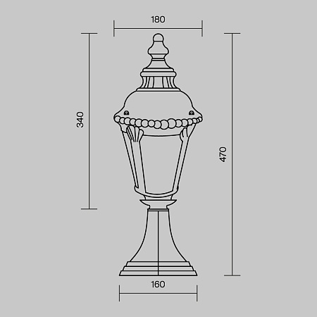 Ландшафтный светильник Outdoor Goiri O029FL-01BZ - фото