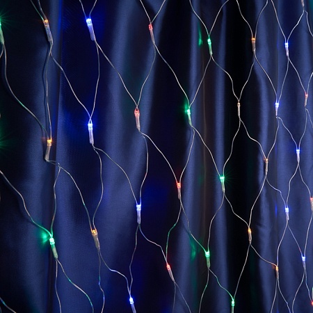 Светодиодная гирлянда Feron CL31 сеть 3х2,7м + 3м 230V мультиколор c питанием от сети, прозрачный шнур - фото