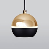 Подвесной светодиодный светильник DLS023 9W 4200K черный/золото Elektrostandard