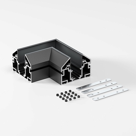 Slim Magnetic Коннектор угловой внутренний для шинопровода в натяжной потолок 85204/00 (черный) 85205/00 Elektrostandard - фото