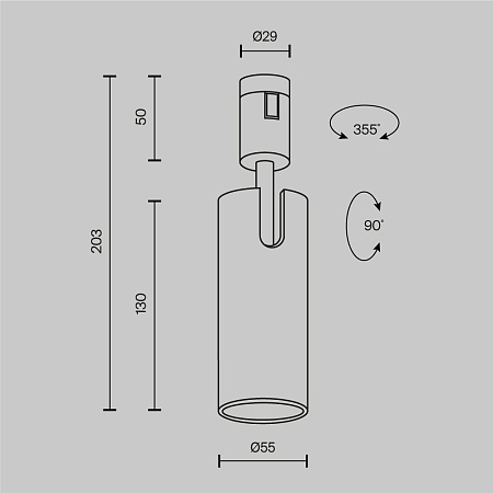 Трековый светильник Technical TR144-1-12W3K-W-PT - фото