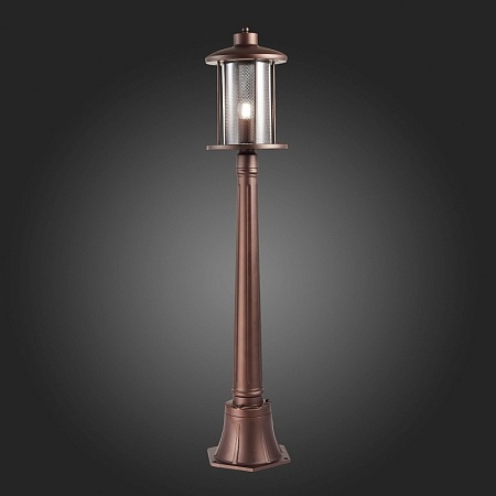 Светильник уличный наземный ST-Luce Темный кофе/Прозрачный, Темный кофе E27 1*60W SL080.415.01 - фото