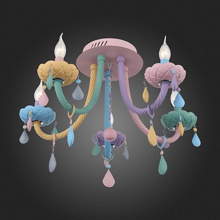 Люстра потолочная ST-Luce Разноцветный E14 5*40W SL1700.782.05 - фото