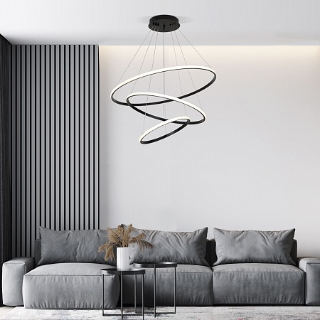 Подвесной светильник Eurosvet 90264/3 черный - фото