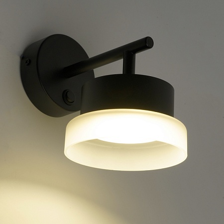 Светильник настенный  Feron HL4600 OPAL 12W, 230V, GX53, черный - фото