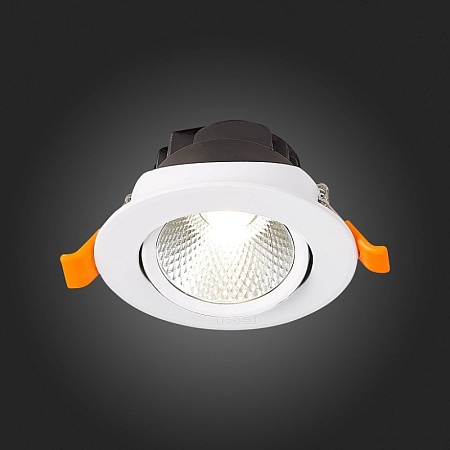 Св-к встр. Белый LED 1*6W 4000K 480Lm Ra80 24° IP20 D86xH50 220-240V ST211.548.06.24 - фото
