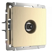 ТВ-розетка оконечная шампань рифленый WL10-TV