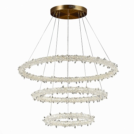Люстра подвесная ST-Luce Золотистый/Прозрачный LED 1*160W 3000 - 6500K SL6105.203.03 - фото