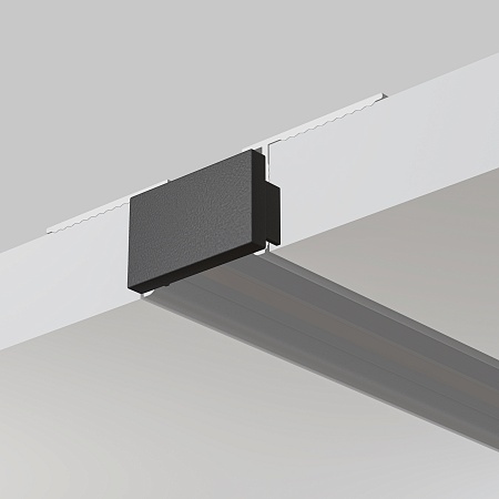 Заглушка для встраиваемого шинопровода, 2 шт. Basity, черный - фото