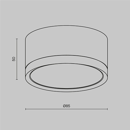 Потолочный светильник Technical Hoop C086CL-GX53-SRD-W - фото