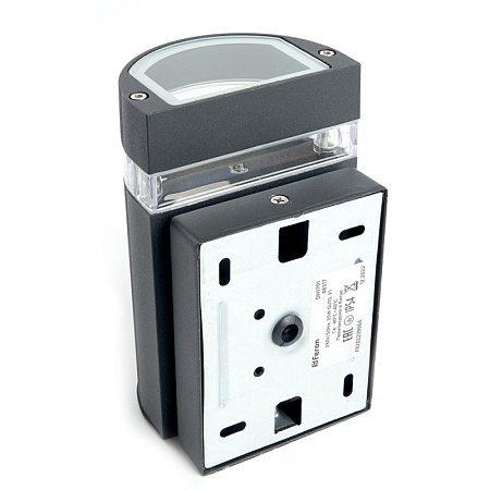 Светильник садово-парковый Feron DH1701, на стену вверх,  GU10 230V, черный - фото