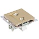 Розетка компьютерная 2-местная RJ-45 (механизм) STEKKER GLS00-7109-08, серия Катрин, золото - фото