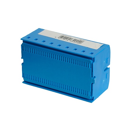 Зажим блочный (групп) для распред.тока нагрузки push-in на 18 точек, сеч 2,5 мм2, 450V, 24А,синий LD580 PTFIX 18/25 - фото